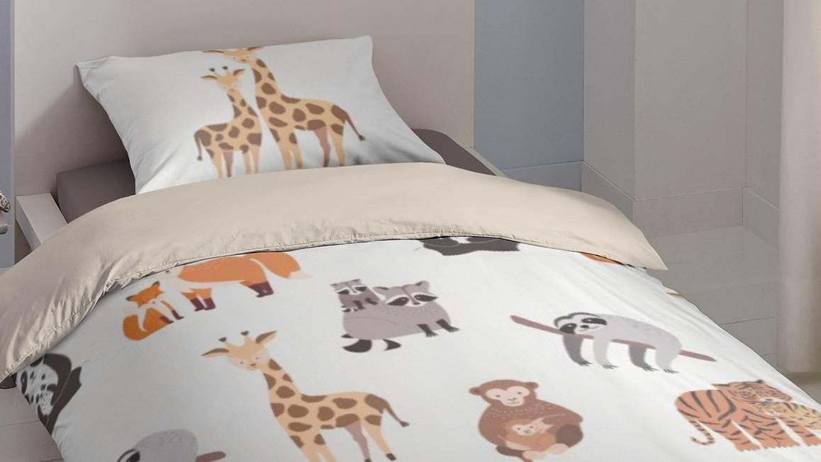 Good Morning Zoo housse de couette