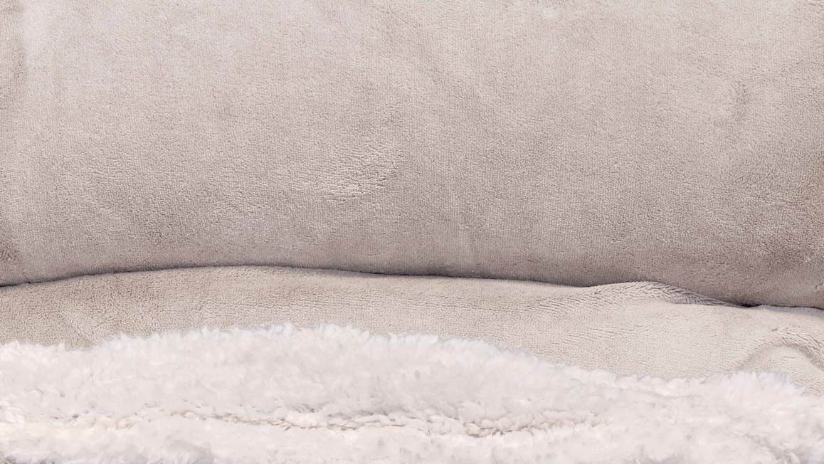 Unique Living Lars plaid polaire XL gris silex