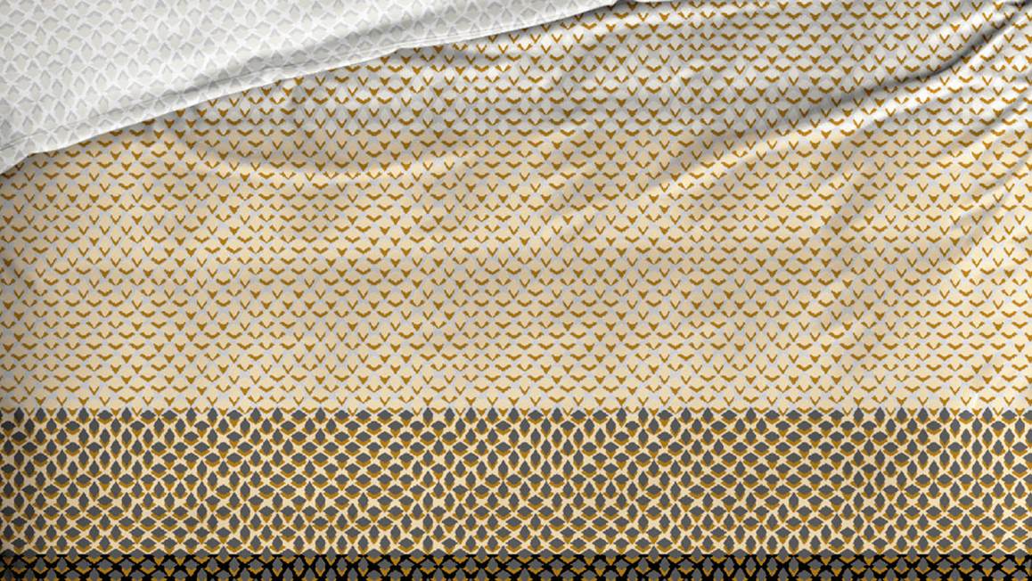 Satin d'Or Ibisco housse de couette