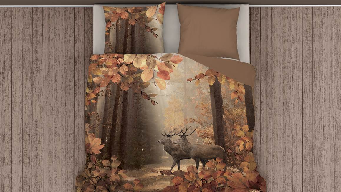 Snoozing Cerfs housse de couette