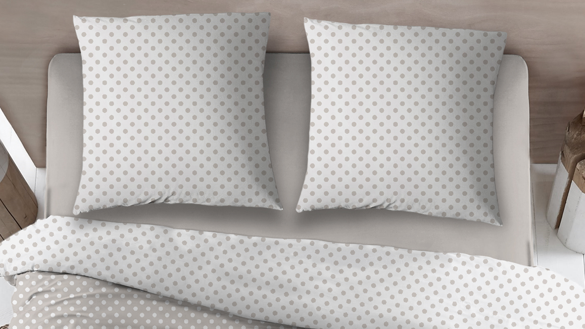 Snoozing Pierrot housse de couette taupe