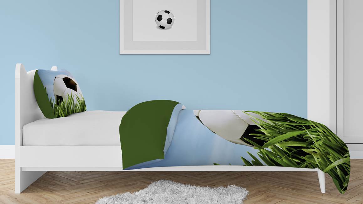 Snoozing Football housse de couette en flanelle