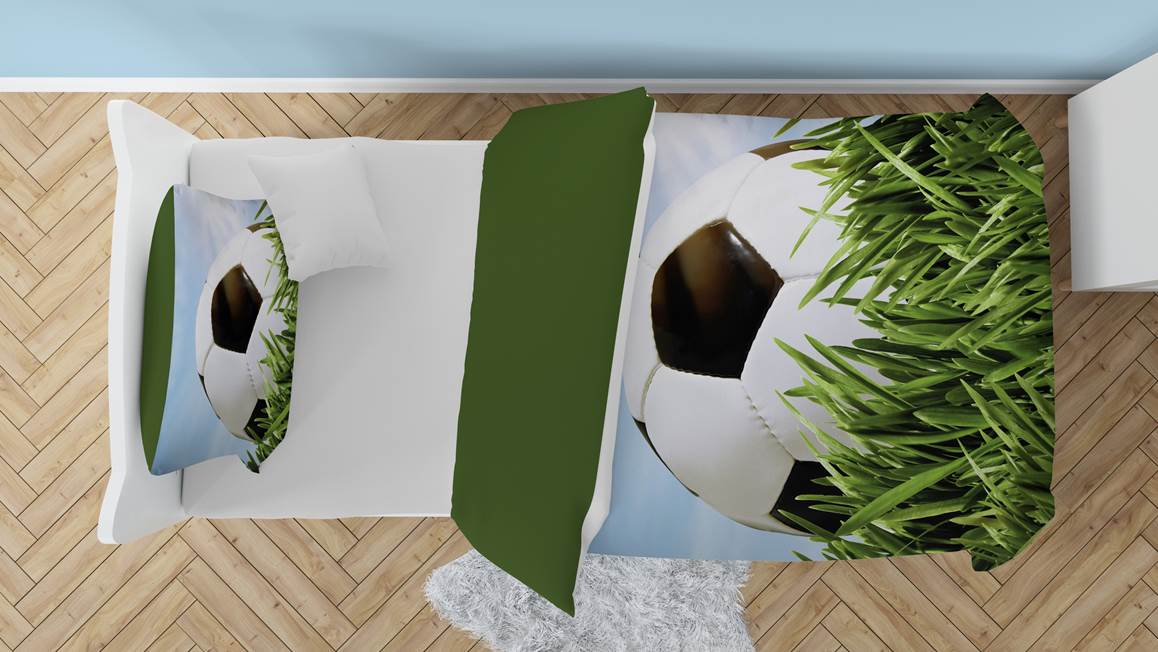 Snoozing Football housse de couette en flanelle