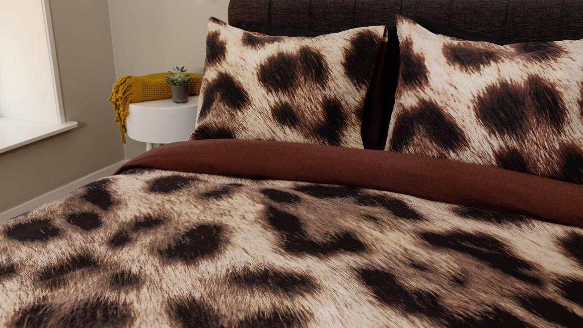 Snoozing Jaguar housse de couette en flanelle