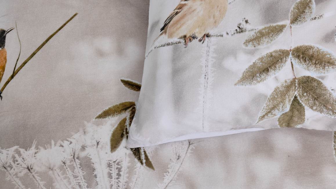 Snoozing Winter housse de couette en flanelle