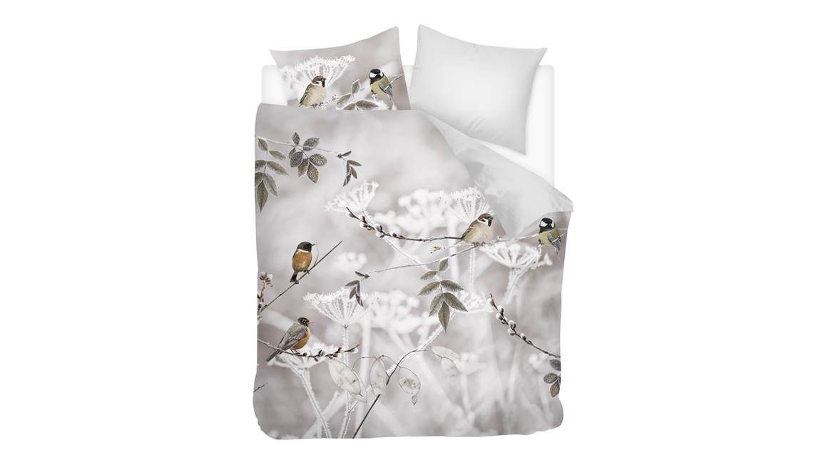 Snoozing Winter housse de couette en flanelle