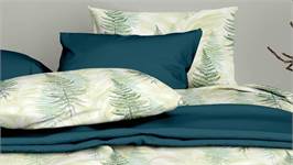 Satin d'Or Felci housse de couette vert