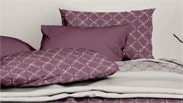 Satin d'Or Curling housse de couette vieux rose