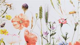Marjolein Bastin Fleurs sauvages housse de couette rouge
