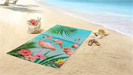 Good Morning Flamant Rose serviette de plage