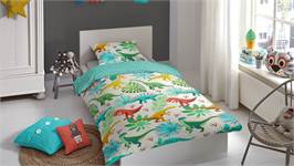 Good Morning Dinos housse de couette multicolore