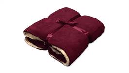 Unique Living Coby plaid polaire porto tawny