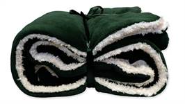 Unique Living Lars plaid polaire vert foncé