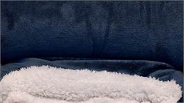Unique Living Lars plaid polaire XL bleu foncé