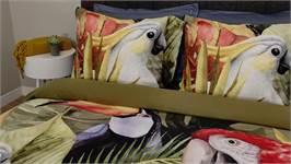 Snoozing Macaw housse de couette multicolore