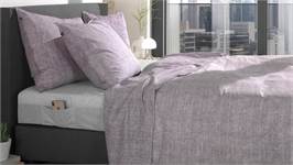 Zohome Lino housse de couette pourpre