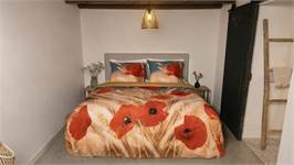 Snoozing Flower Grass housse de couette en flanelle