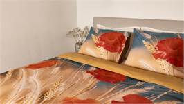 Snoozing Flower Grass housse de couette en flanelle