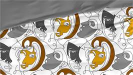 De Witte Lietaer Anastasia housse de couette jaune curry