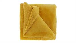 Unique Living Torvah plaid polaire jaune bambou