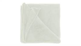 Unique Living Aube plaid polaire blanc de lait