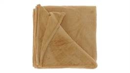Unique Living Aube plaid polaire caramel