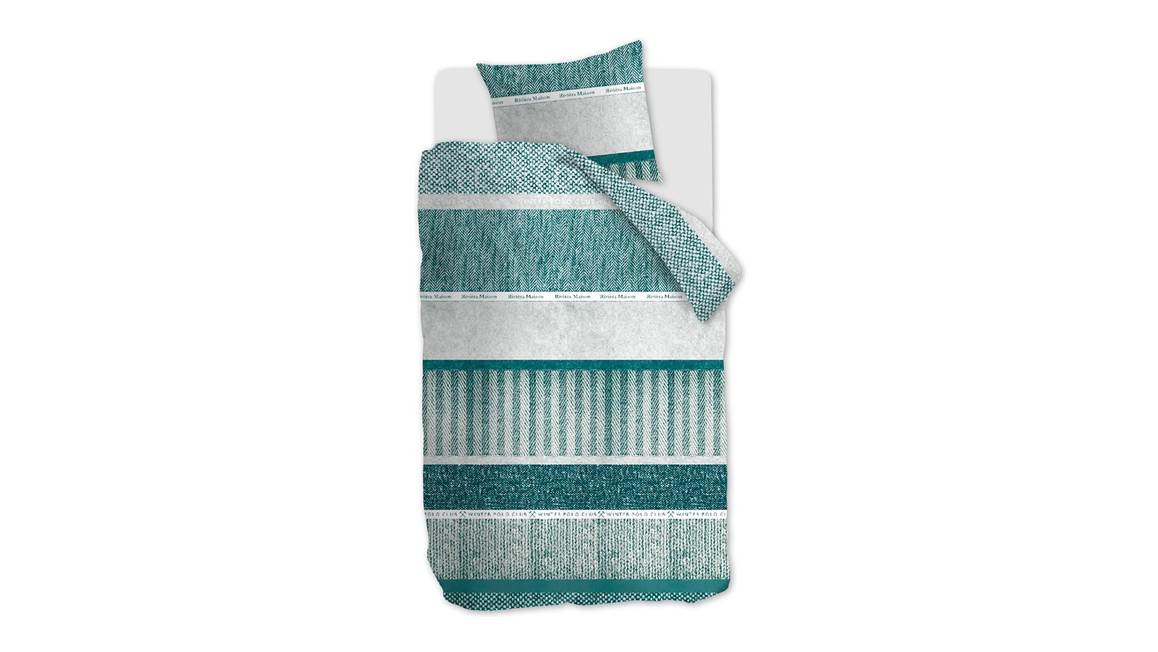 Rivièra Maison Joyeux Hiver housse de couette en flanelle vert