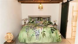 Snoozing Juin housse de couette vert olive