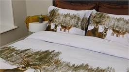 Snoozing Pays d’Hiver housse de couette en flanelle