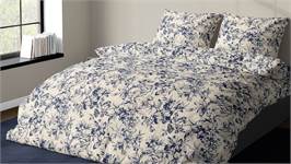 Satin d'Or Guirlande housse de couette bleu marine