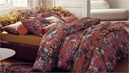 Essenza Isabelle plaid marsala