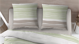 Snoozing Darcie housse de couette en flanelle vert