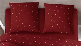 Snoozing Délice housse de couette en flanelle rouge