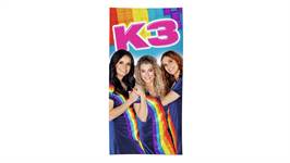 K3 serviette de plage multicolore