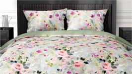 Satin d'Or Fabienne housse de couette vert