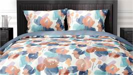 Satin d'Or Murillo housse de couette bleu brouillard
