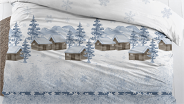 Snoozing Eve housse de couette en flanelle