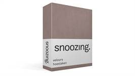 Snoozing drap-housse velours