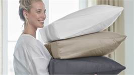 Silvana Support Satin taie d’oreiller pour oreiller medium-moelleux