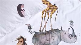 Fiep Amsterdam Dieren stapelen housse de couette