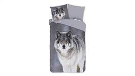 Good Morning Wolfie housse de couette en flanelle