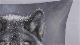 Good Morning Wolfie housse de couette en flanelle
