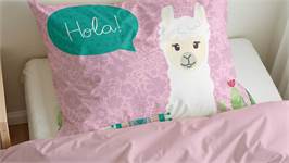 Little Monster Hola Lama housse de couette