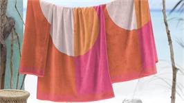 Seahorse Colorblock Circle serviette de plage