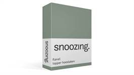 Snoozing drap-housse surmatelas flanelle