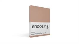 Snoozing taies d'oreiller flanelle (lot de 2)