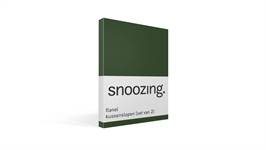 Snoozing taies d'oreiller flanelle (lot de 2)