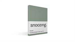 Snoozing taies d'oreiller flanelle (lot de 2)