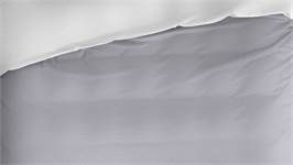 Romanette Comtesse housse de couette en flanelle argent/blanc