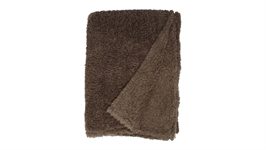 Unique Living Teddy plaid polaire taupe